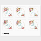 stark sein quadratischer aufkleber (Blatt)