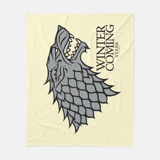 Stark Sigil - der Winter kommt Fleecedecke (Vorderseite)