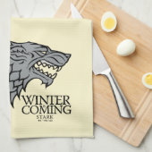 Stark Sigil - der Winter kommt Geschirrtuch (Viertel Falte)