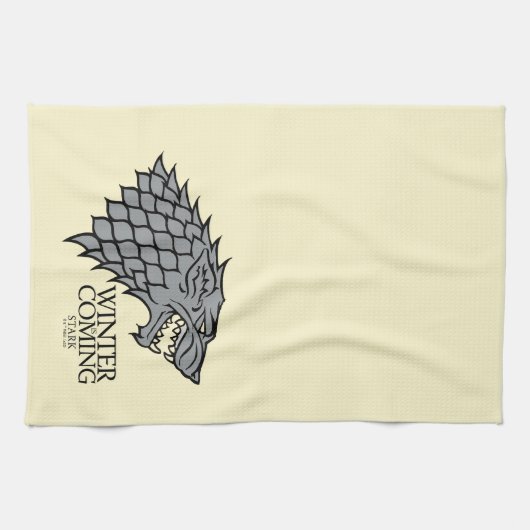 Stark Sigil - der Winter kommt Geschirrtuch (Horizontal)