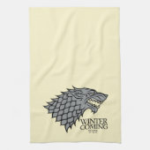 Stark Sigil - der Winter kommt Geschirrtuch (Vertikal)
