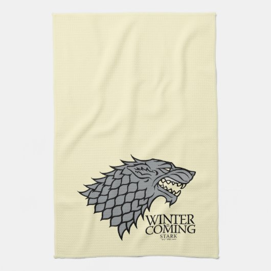 Stark Sigil - der Winter kommt Geschirrtuch (Vertikal)