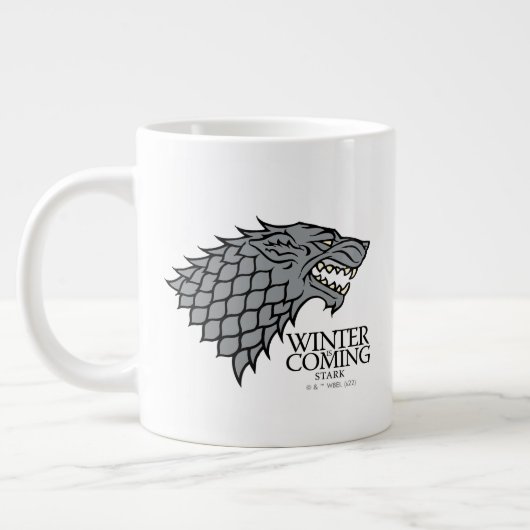 Stark Sigil - der Winter kommt Jumbo-Tasse (Links)