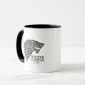 Stark Sigil - der Winter kommt Tasse (Vorderseite Links)