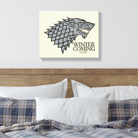 Stark Sigil - Winter Is Coming Leinwanddruck (Insitu (Schlafzimmer))