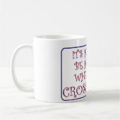 Stark sind 2 bescheiden, wenn Sie Stich kreuzen Kaffeetasse (Links)