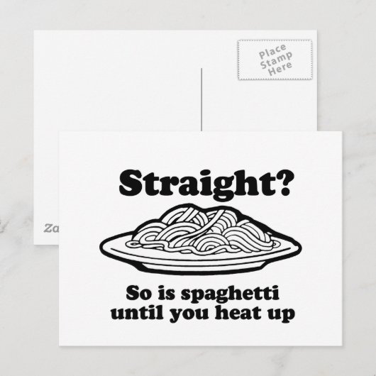 STARK? So ist Spaghetti Postkarte (Vorne/Hinten)