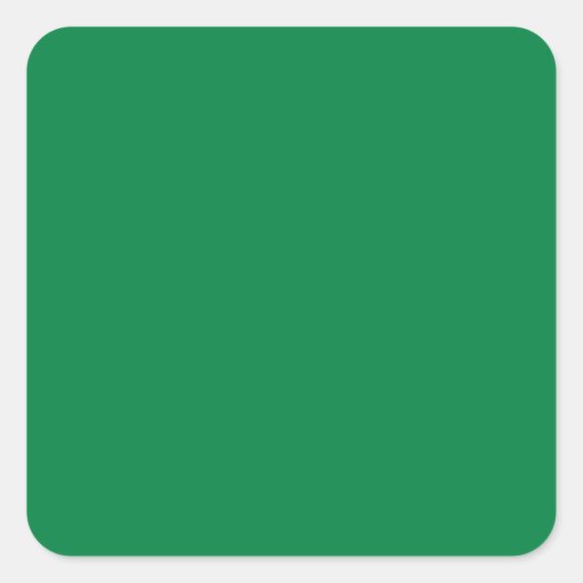 Stark Spring Green 008040 Farbe mit Bildoption Quadratischer Aufkleber (Vorderseite)