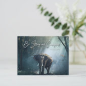 stark und mutig sein (Deuteronomie 31:6) Postkarte (Stehend Vorderseite)