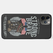 Stark und tapfer Veteranen Day USA Flag Case-Mate iPhone Hülle (Rückseite (Horizontal))
