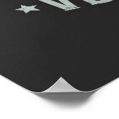 Stark und tapfer Veteranen Day USA Flag Poster (Ecke)