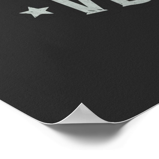 Stark und tapfer Veteranen Day USA Flag Poster (Ecke)