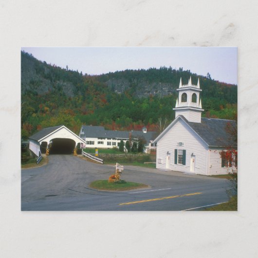 Stark Village New Hampshire Covered Bridge Postkarte (Vorderseite)