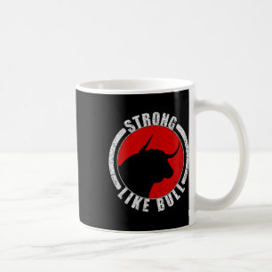 stark wie Bodybuilding von Bullen und Power heben  Kaffeetasse