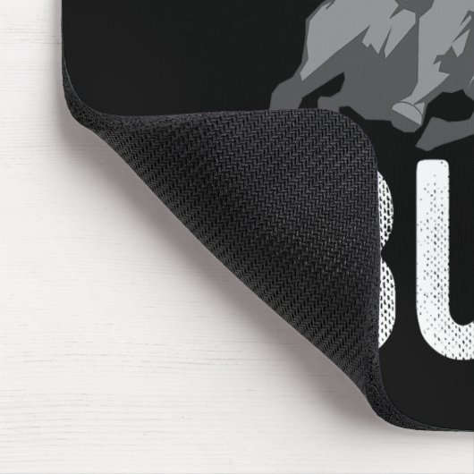stark wie eine Bull Power Hub Bodybuilding 2 Mousepad (Ecke)