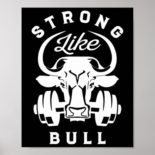 stark wie eine Bull Power Hub Bodybuilding 7 Poster (Vorne)
