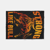 stark wie eine Bull Powerlift-Bodybuilding 11 Fleecedecke (Vorderseite (Horizontal))