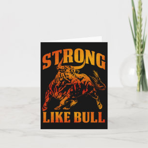 stark wie eine Bull Powerlift-Bodybuilding 11 Karte