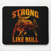 stark wie eine Bull Powerlift-Bodybuilding 11 Mousepad (Vorne)