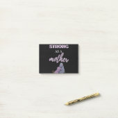 Stark wie eine Mutter Post-it Klebezettel (Auf Schreibtisch)
