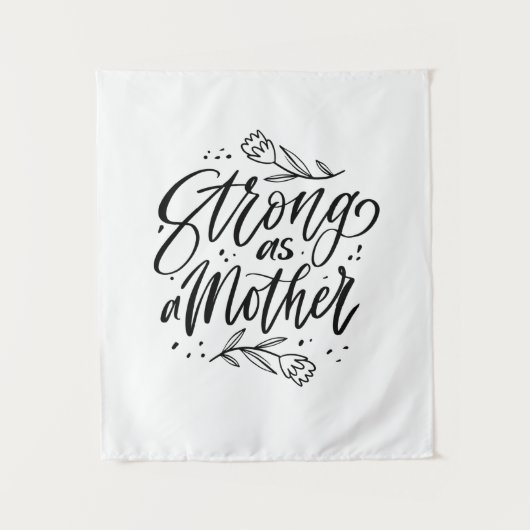 Stark wie eine Mutter Wandteppich (Vorderseite)
