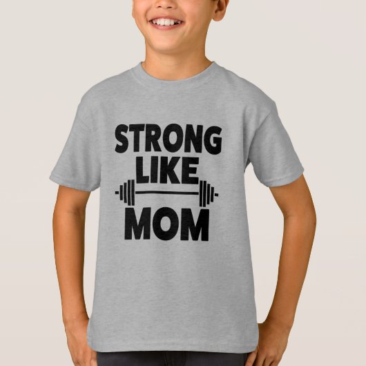 Stark wie Mama-Shirt für Sohn T-Shirt (Vorderseite)