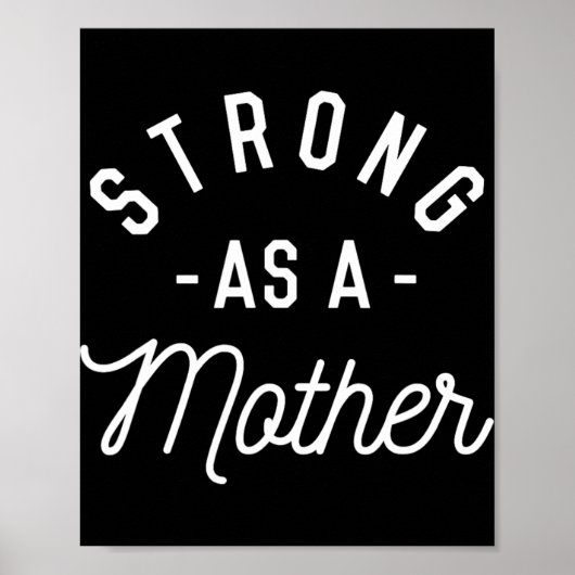 Stark wie Mutter - Muttertagsgeschenk - Poster (Vorne)