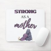 stark wie schwarz mousepad (Mit Mouse)