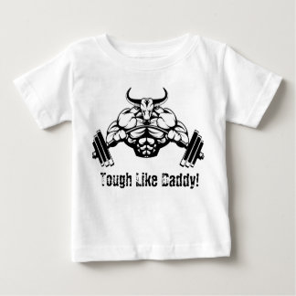Stark wie Vatiweightlifting-Baby-Shirt Baby T-shirt