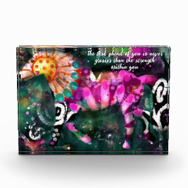 Stärke Abstraktes whimsical Horse Fotoblock