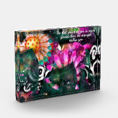 Stärke Abstraktes whimsical Horse Fotoblock (Links)