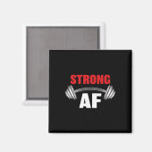 Starke Af Funny Fitness und Workout Magnet (Vorderseite/Rückseite)