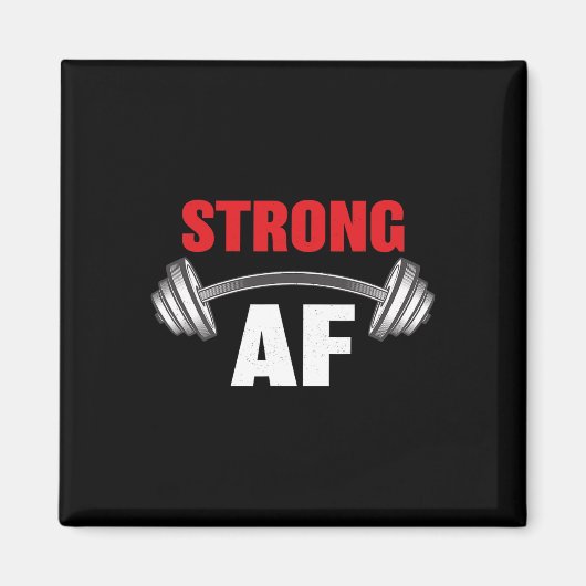 Starke Af Funny Fitness und Workout Magnet (Vorne)