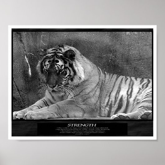 Stärke als Christlich Poster (Vorne)