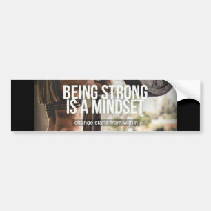 Starke Arbeit ist ein Mindset - Women's Gym Workou Autoaufkleber