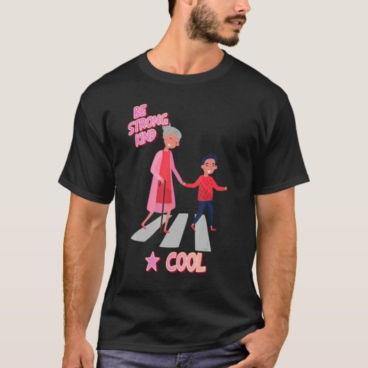 Starke Art und Cooler Text T-Shirt (Vorderseite)
