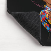 Starke Autismus-Mama Bewusstsein für Mutter Black Mousepad (Ecke)