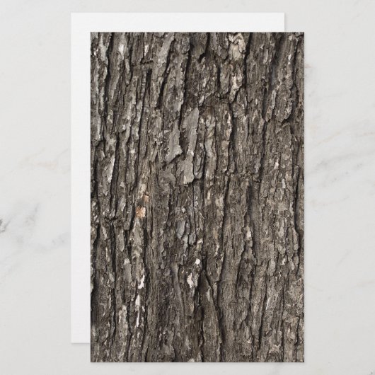 Starke Baumrinde Briefpapier (Vorne/Hinten)