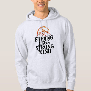 Starke Beine Starker Geist Radfahren Hoodie