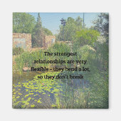 Starke Beziehungen sind flexible Niedliche Angebot Magnet (Vorne)