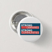 Starke Bibliotheks-kundenspezifischer runder Knopf Button (Vorne & Hinten)