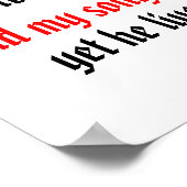 Stärke - biblisches Plakat (Ecke)