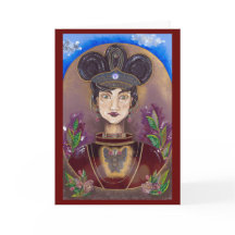 Starke Blankenkarte der weiblichen Führungskraft M