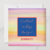 Starke Blumenhörer farbenfroh inspirierend Dankeskarte (Rückseite)