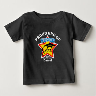 STARKE BRO von Super-Grad-On dunkel-bearbeitbaren Baby T-shirt