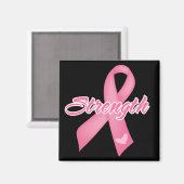 Stärke - Brustkrebs Magnet (Vorderseite/Rückseite)