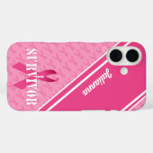 Starke Brustkrebserkrankung Pink Ribbon Case-Mate iPhone Hülle (Rückseite (Horizontal))