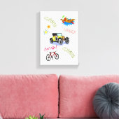 Starke Canvas Print Hero Bicycle Car Flugzeug Leinwanddruck (Insitu (Wohnzimmer))