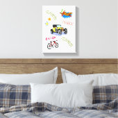 Starke Canvas Print Hero Bicycle Car Flugzeug Leinwanddruck (Insitu (Schlafzimmer))