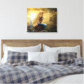 Starke Canvas Print Mermaid (2) Leinwanddruck (Insitu (Schlafzimmer))